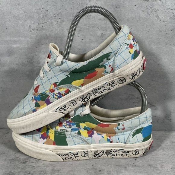 Vans Era Shoe Save Our Planet Off The Wall Low Mens Sz 5 Womens‎ Sz 6.5 - Picture 5 of 8